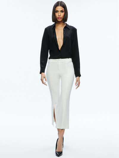 Alice + Olivia WALKER SLIT HEM PANT outlook