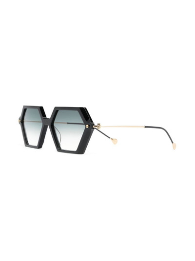 Yohji Yamamoto gradient-lens oversize-frame sunglasses outlook