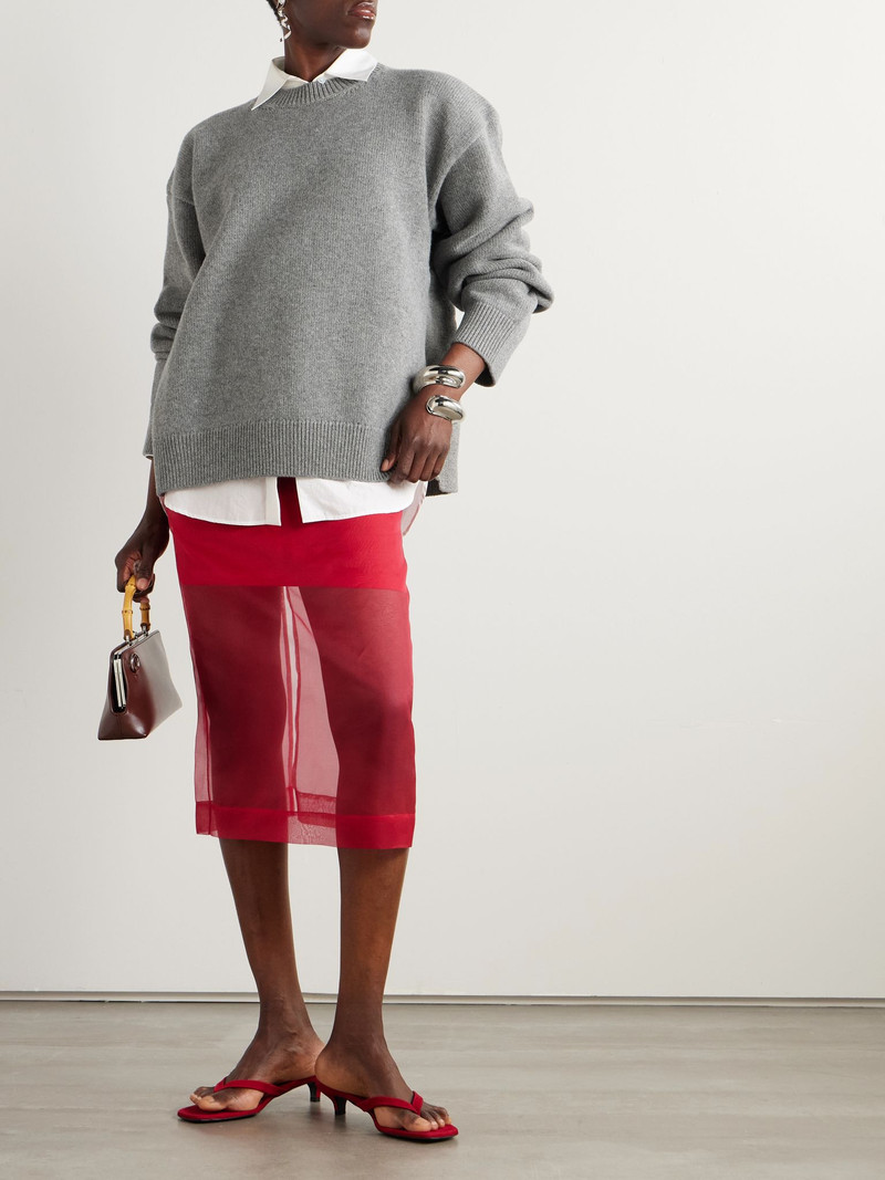 Jil Sander Wool-blend sweater Gray outlook