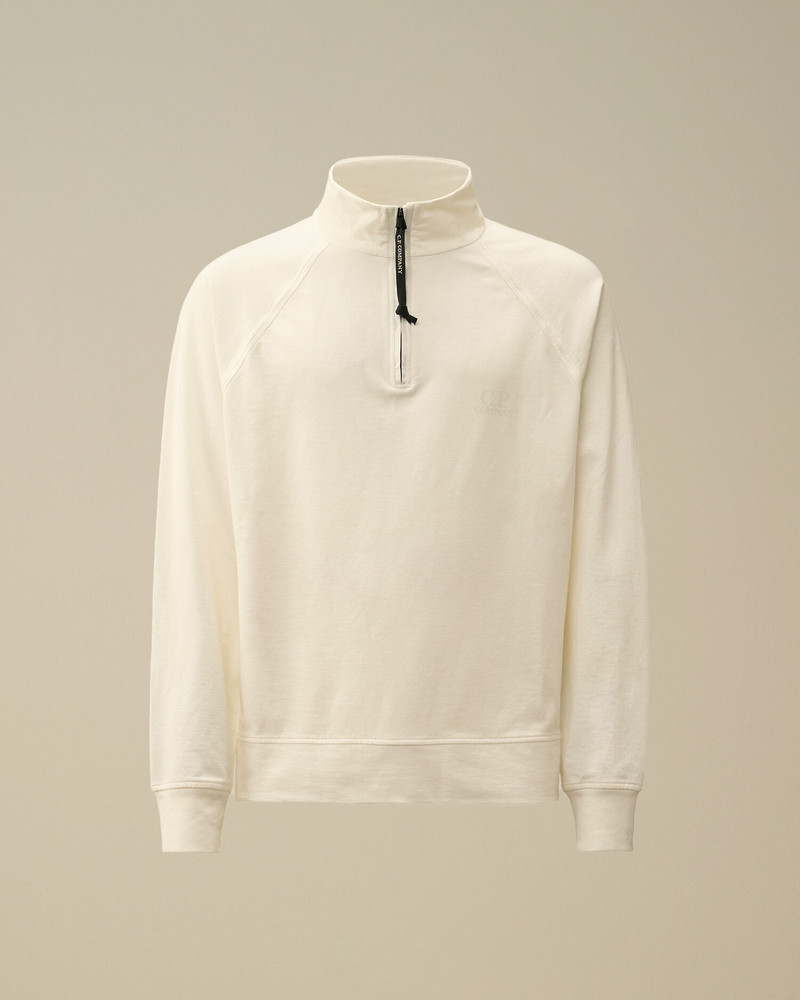 Light Fleece Half Zip Logo Sweatshirt 1