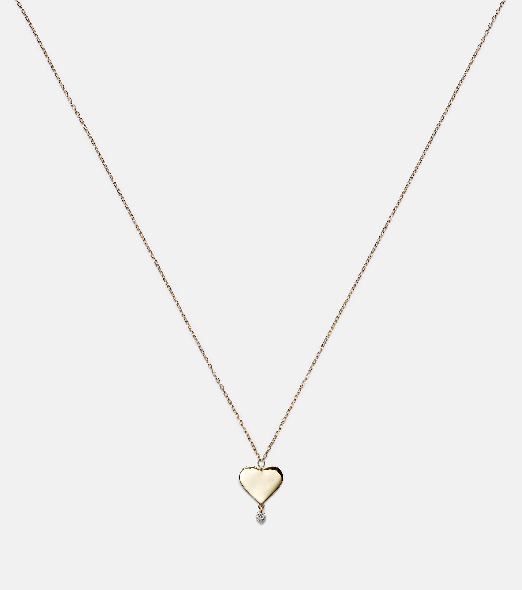 18kt gold necklace with diamond - 4