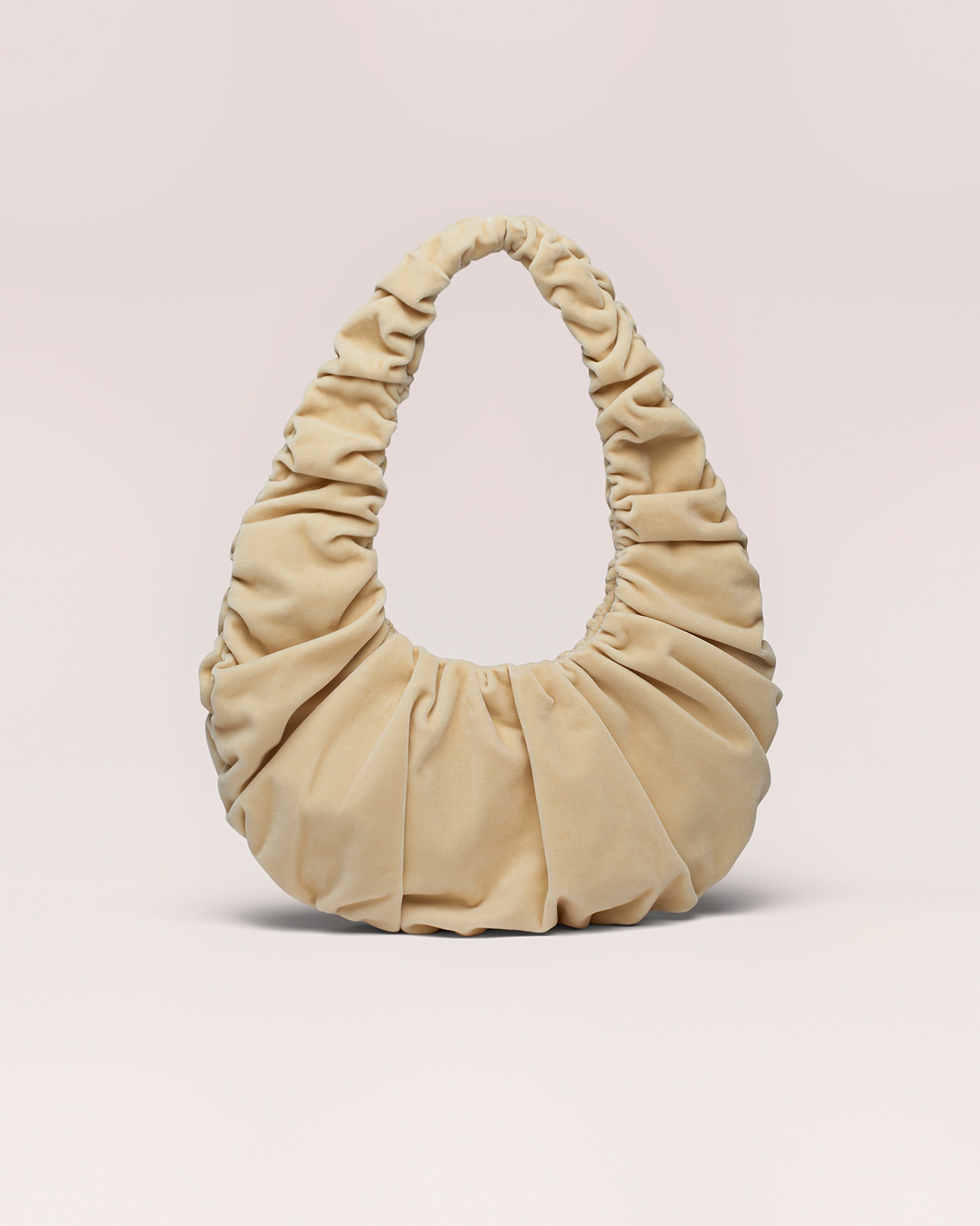 ANJA BAGUETTE - Gathered shoulder bag - Creme - 1