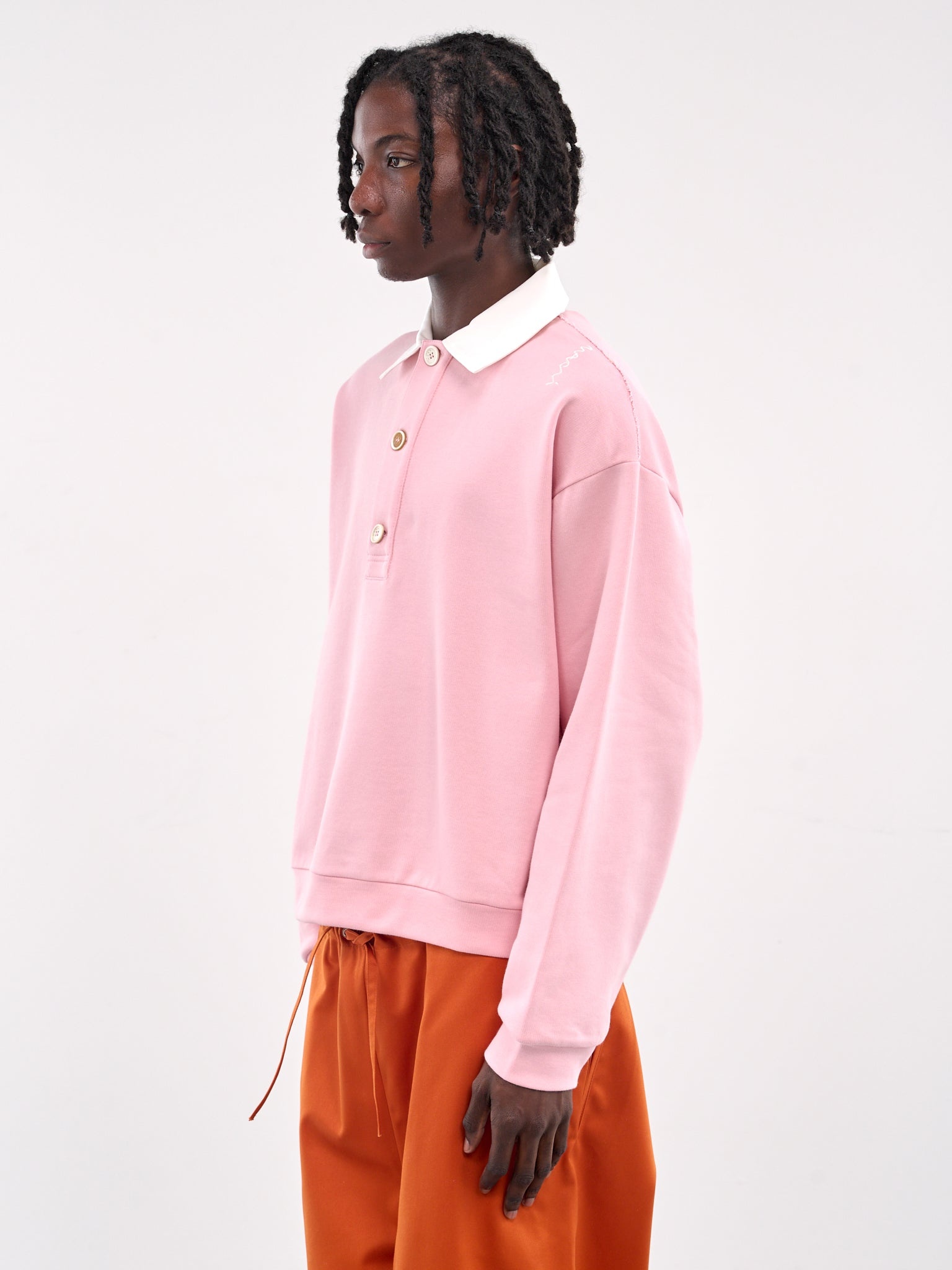 Long Sleeve Polo Sweatshirt - 2