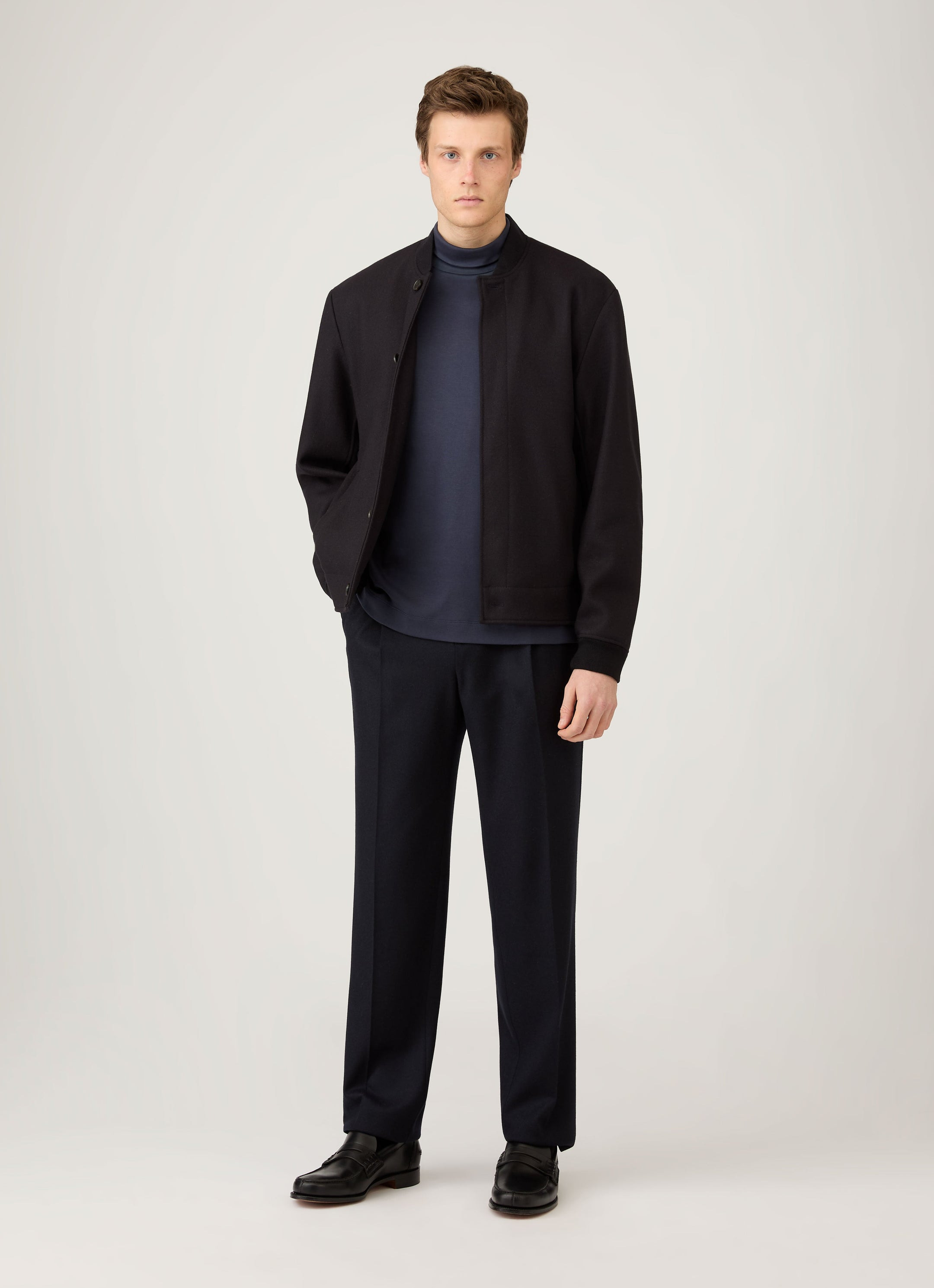 Roll Neck Heavyweight T‑shirt - 3