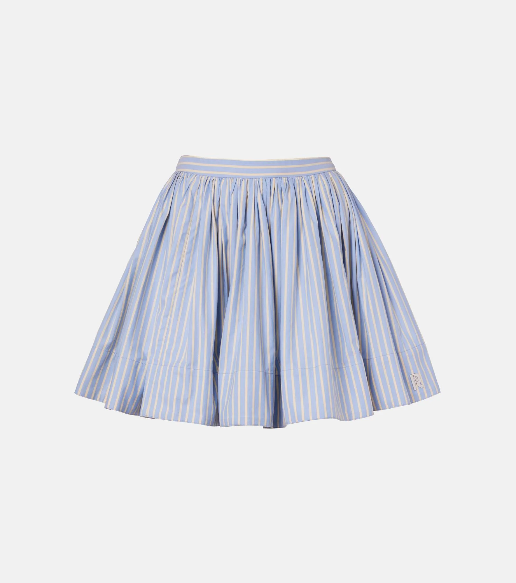 Striped cotton miniskirt - 1