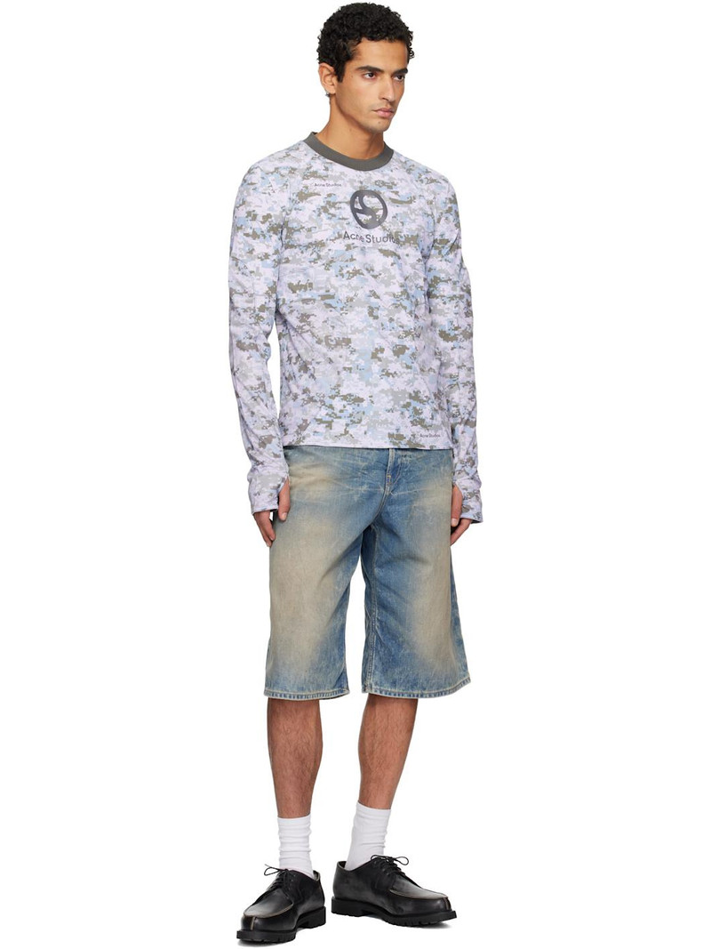 Acne Studios Gray Camouflage T-shirt outlook