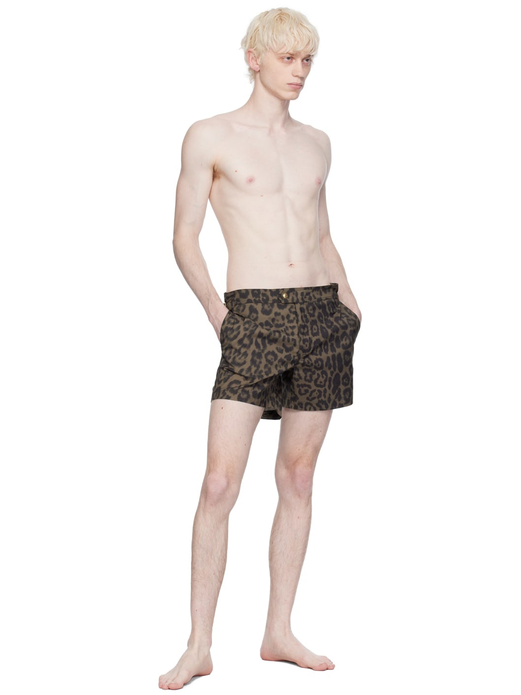 Green Print Swim Shorts - 4