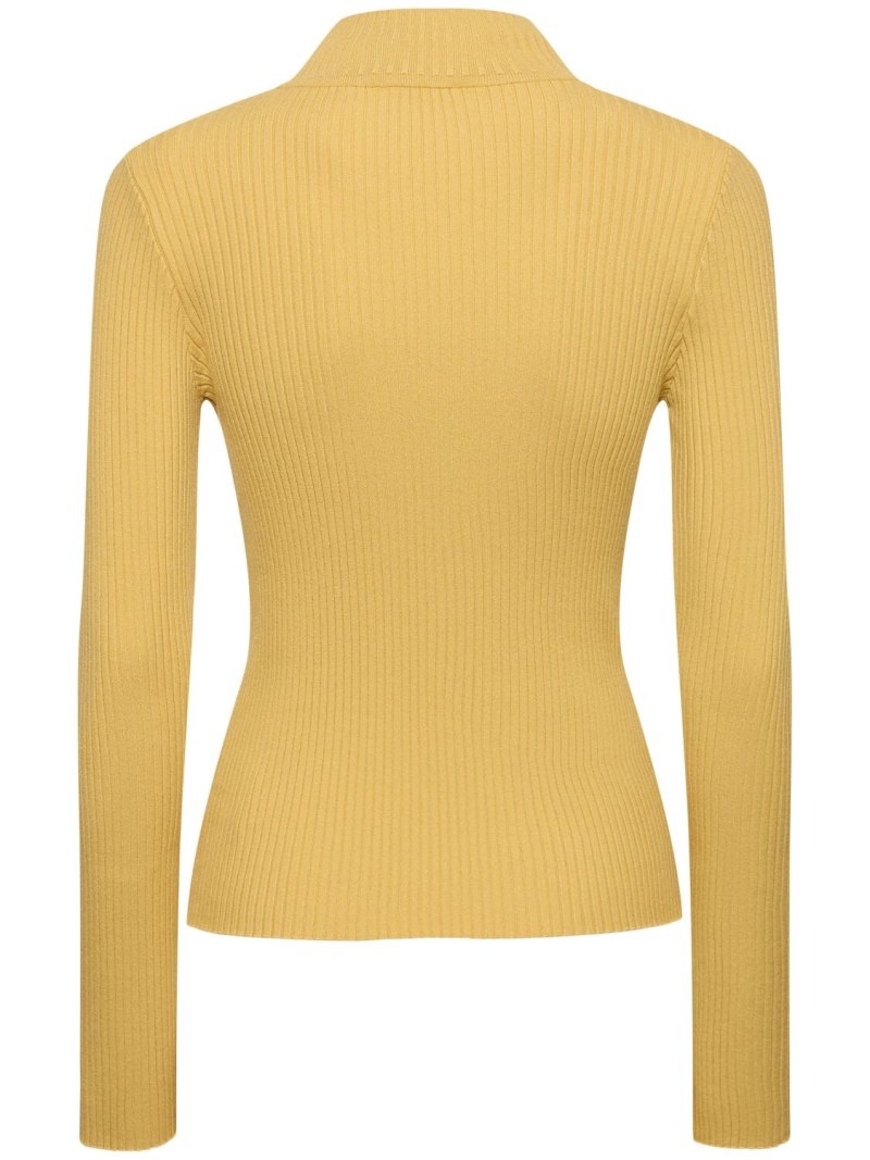 Re-edition knit viscose blend sweater - 5