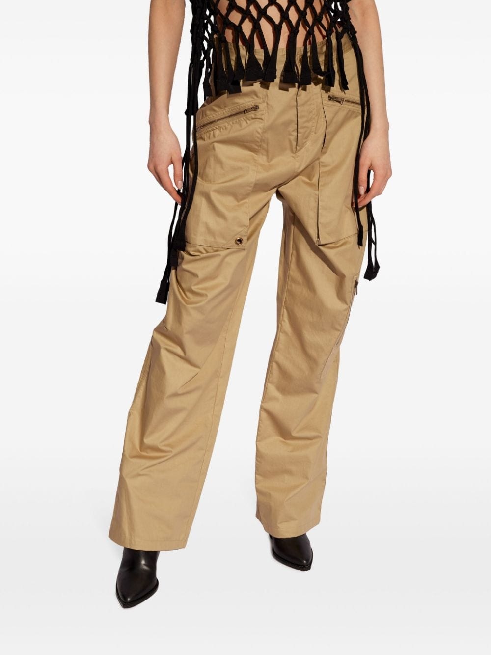 Jolande cotton cargo trousers - 3
