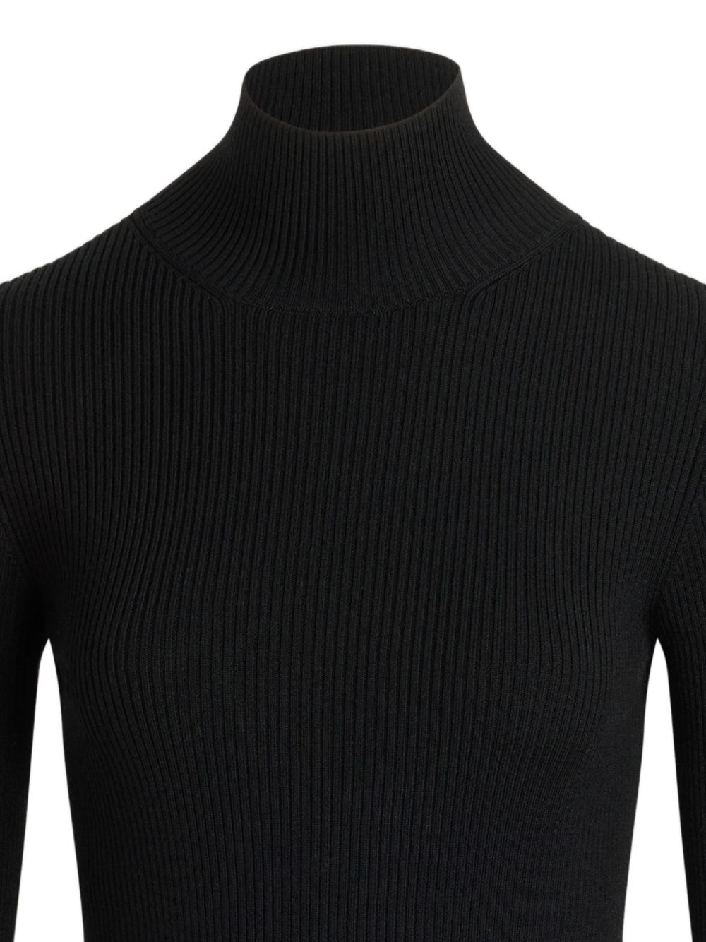 ribbed mock-neck sweater - 2