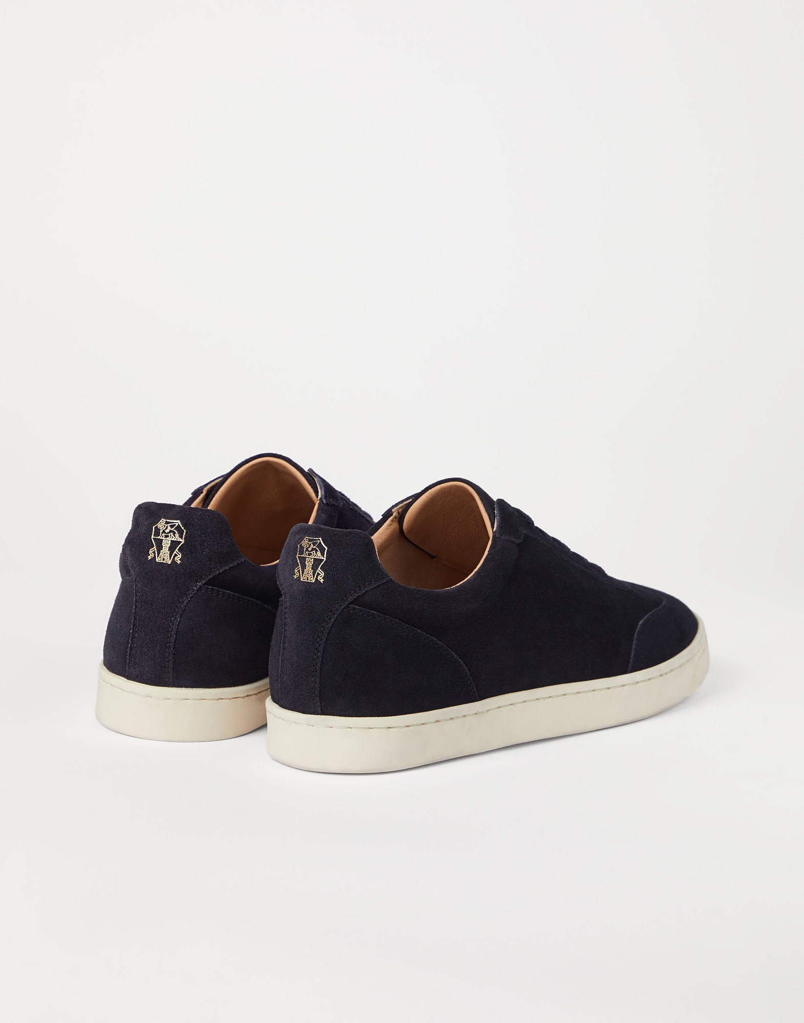 Washed suede sneakers with natural rubber sole - 2