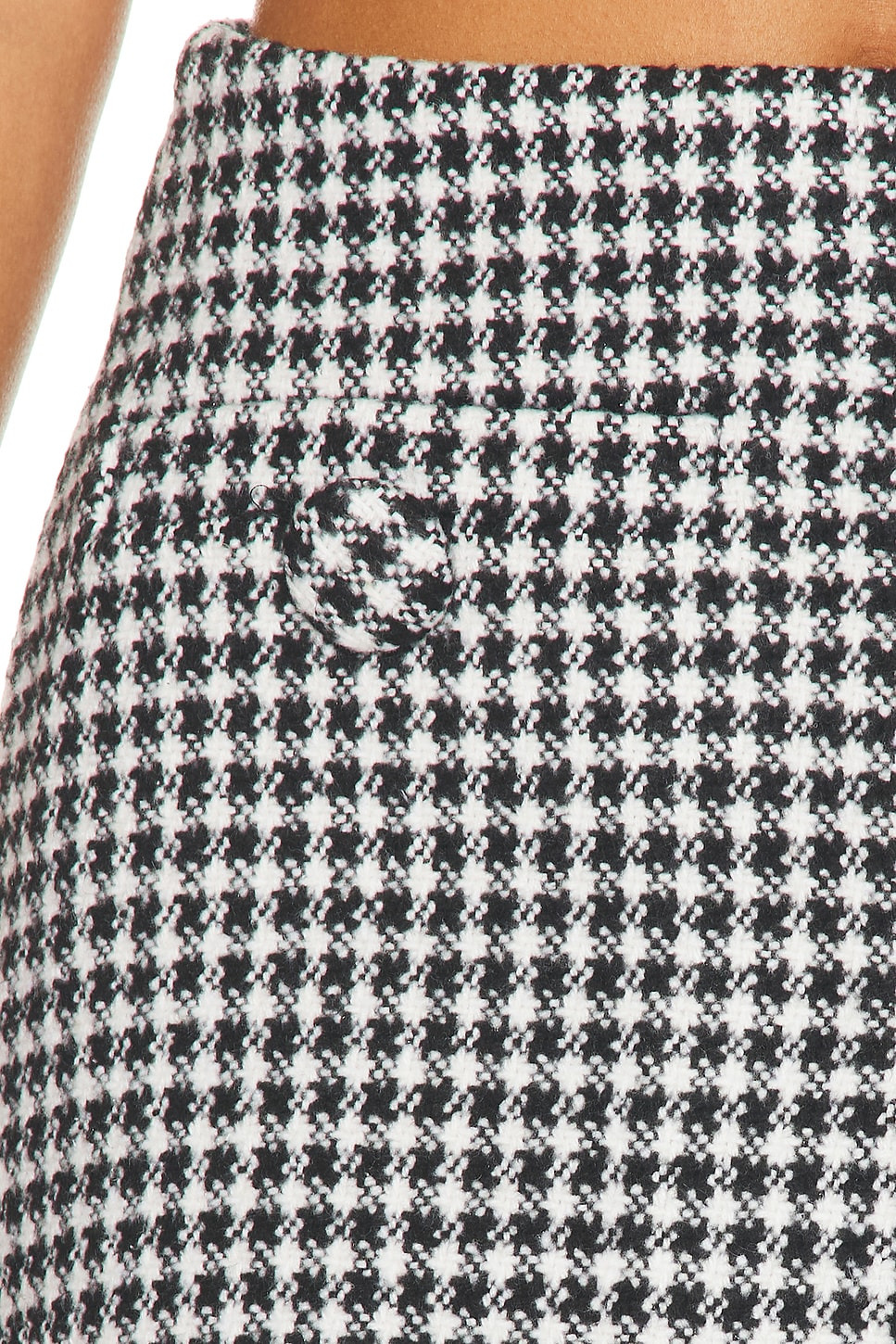 Gingham Tweed Mini Skirt - 6