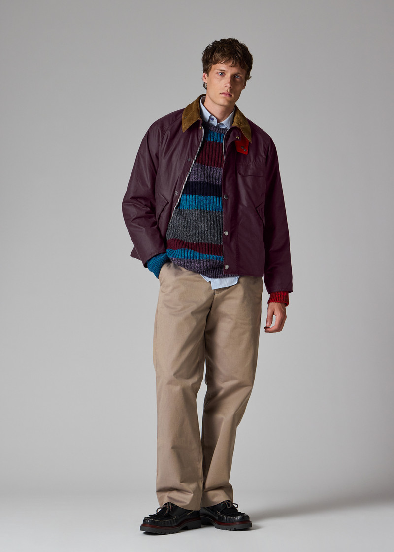 Paul Smith loves Barbour - Grape Transport Wax Jacket 10