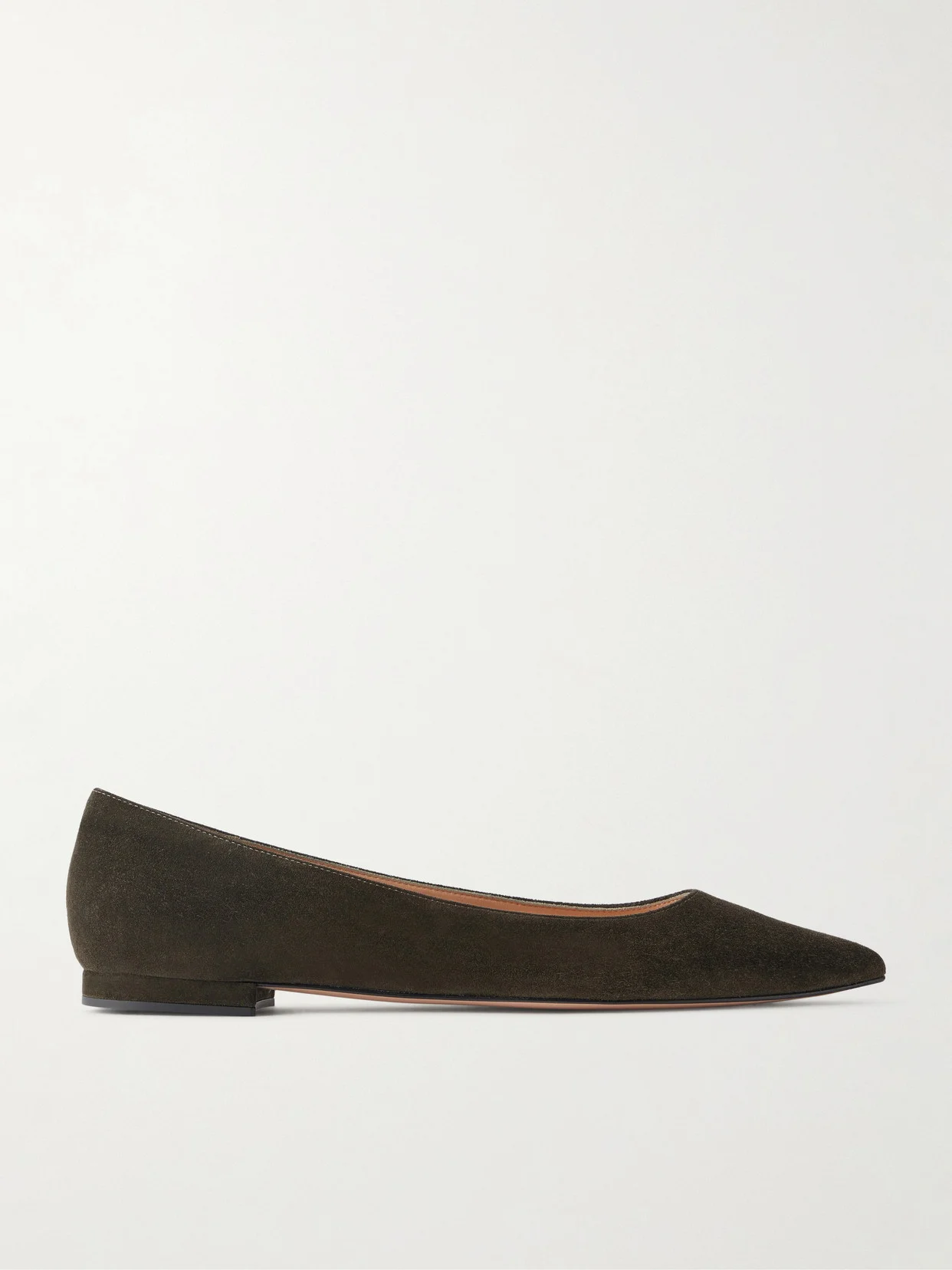 Suede Ballet Flats - 1