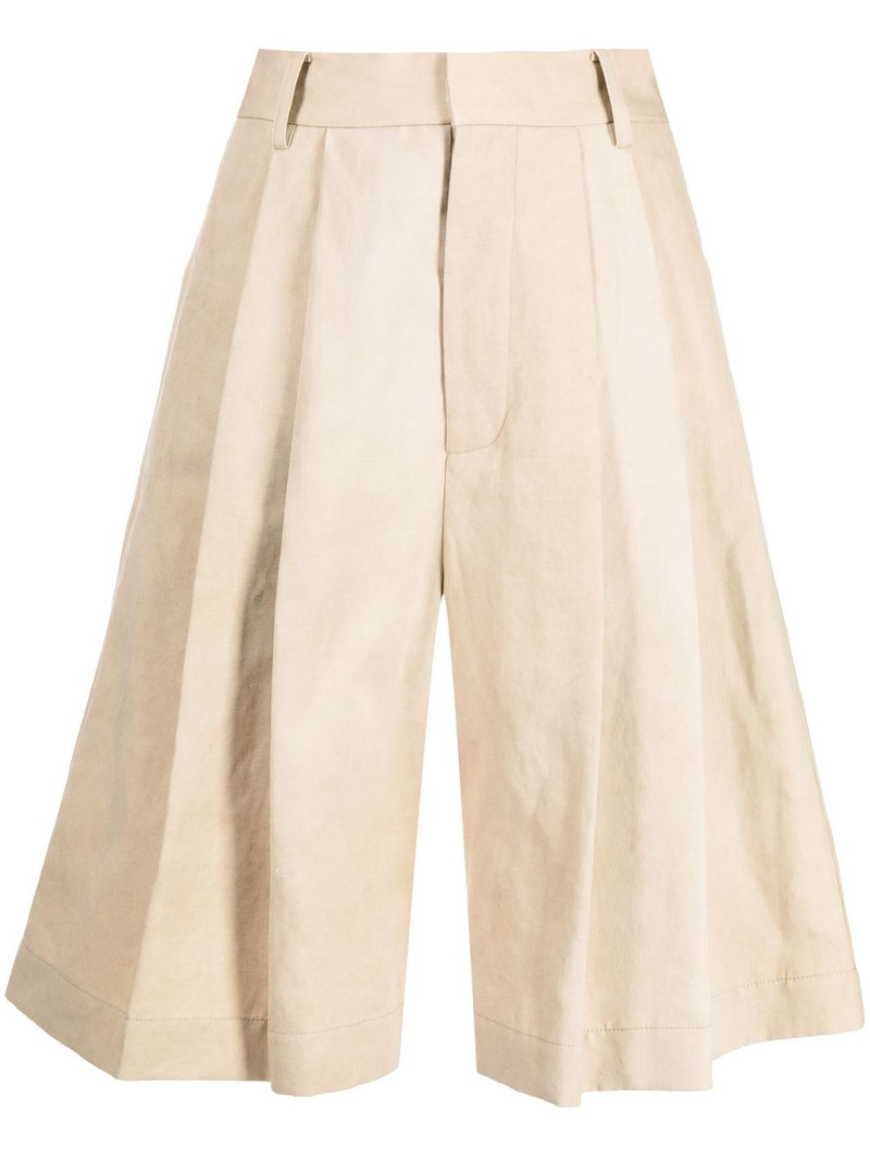 knee-length wide-leg shorts 1