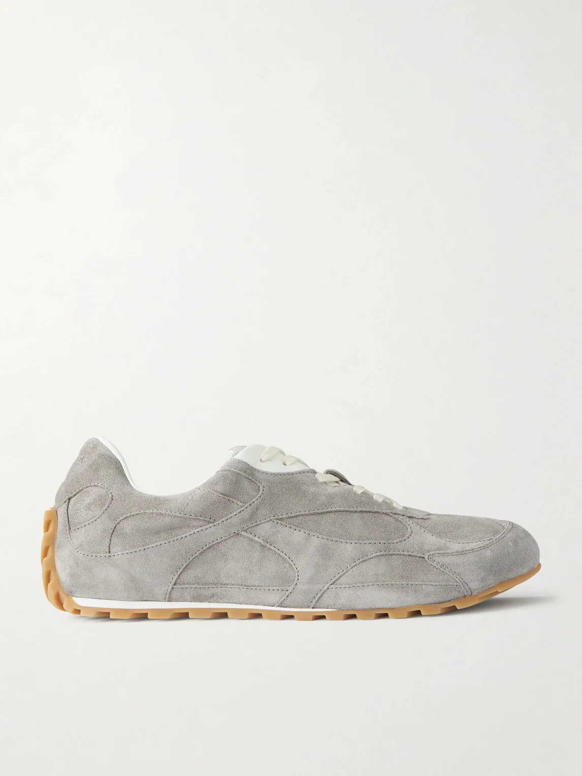Orbit Flash Leather-Trimmed Suede Sneakers - 1