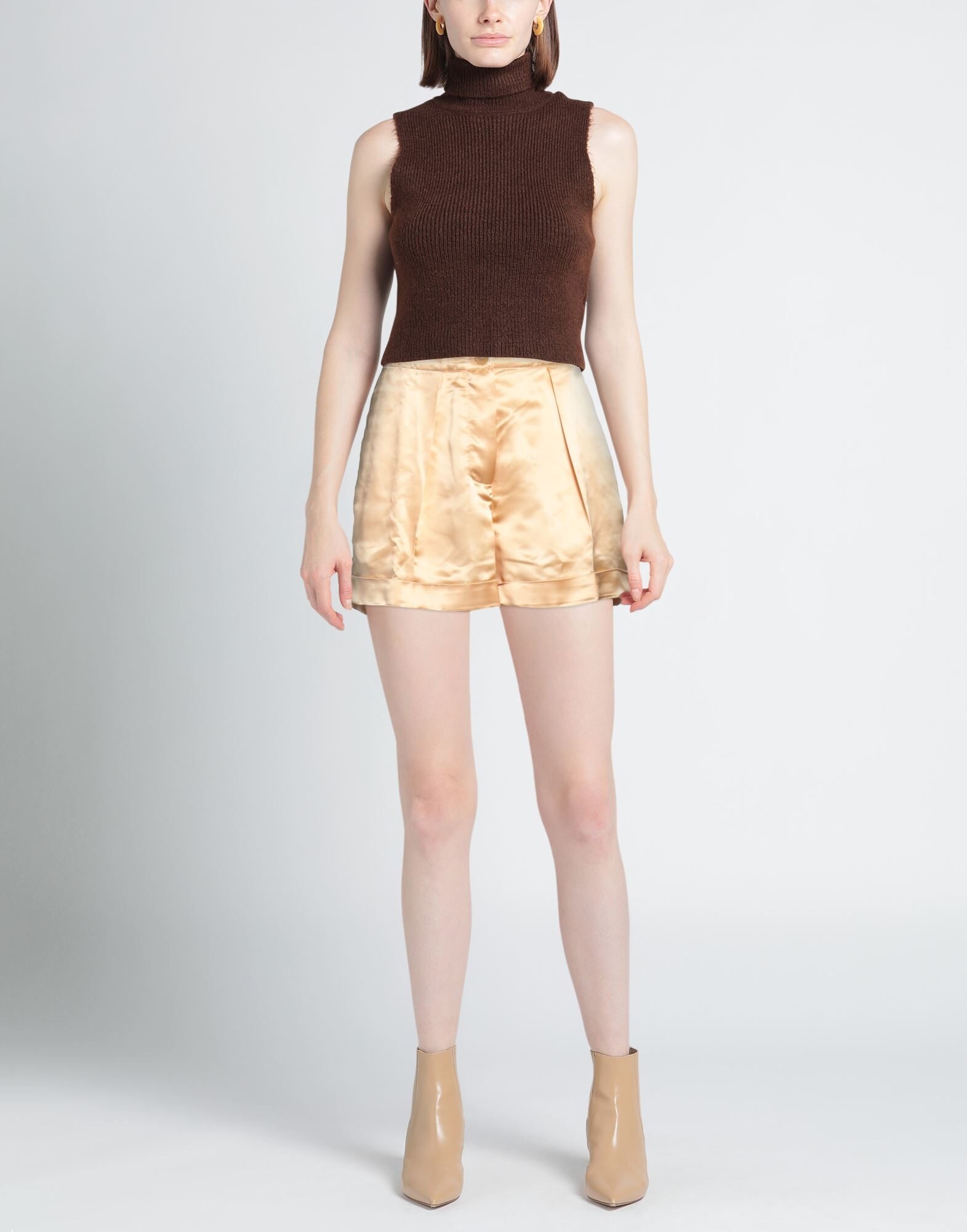 Beige Women's Shorts & Bermuda - 2