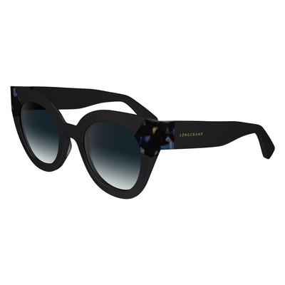 Longchamp Sunglasses Black/Blue Havana - OTHER outlook