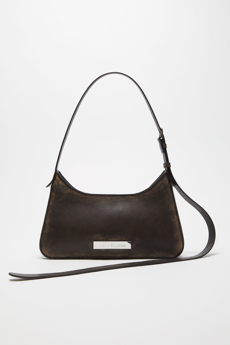 Platt mini shoulder bag - Dark brown/beige 1