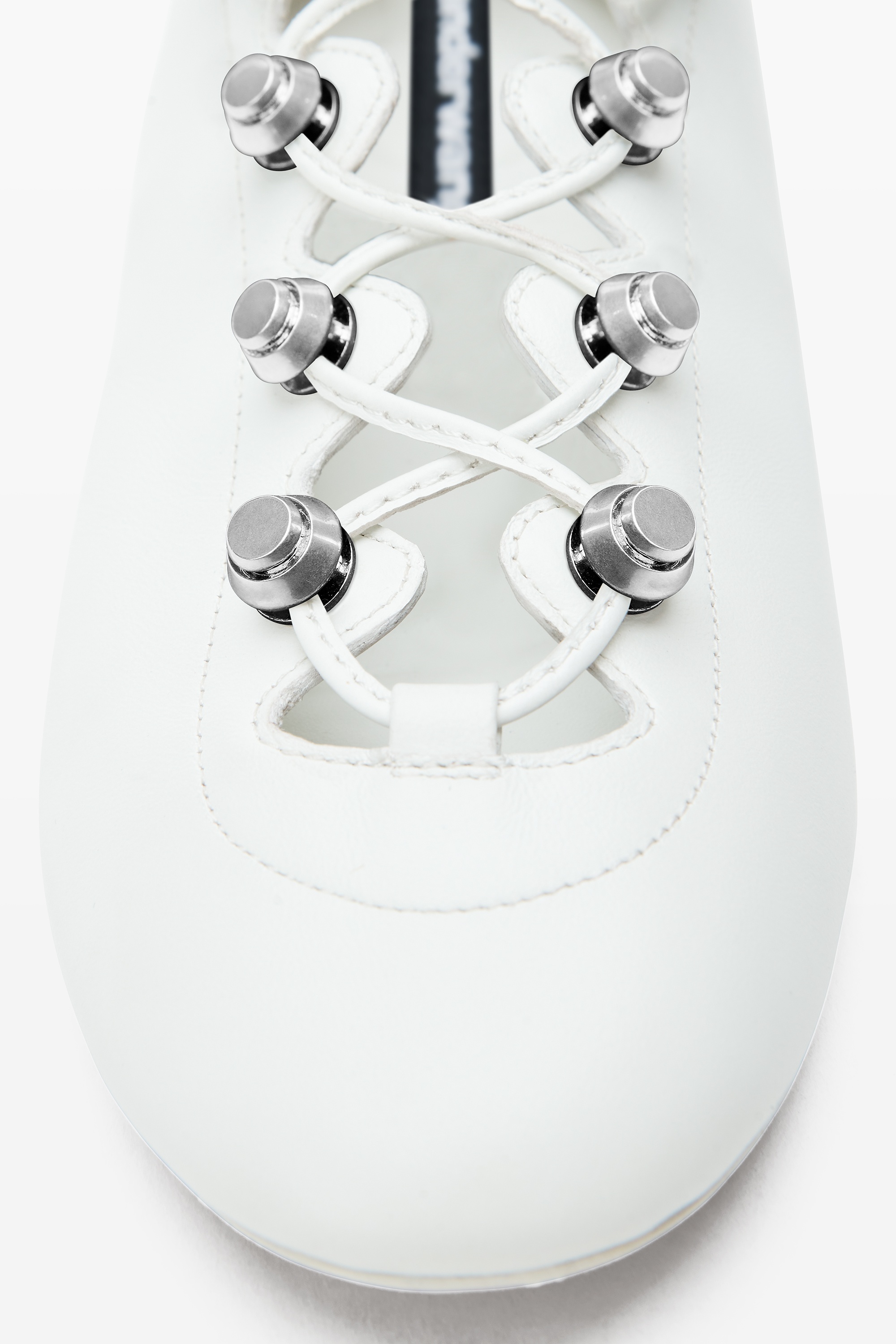 Vyolette Lace-Up Flat in Leather - 5