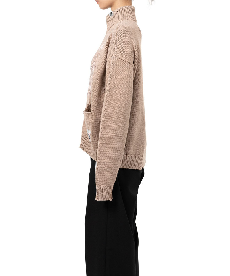 Cat Jacquard Knit Cardigan 17