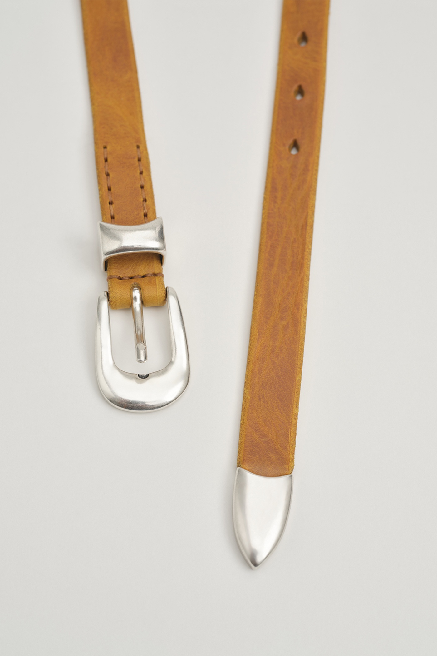 2 cm Belt Saffron Leather - 2