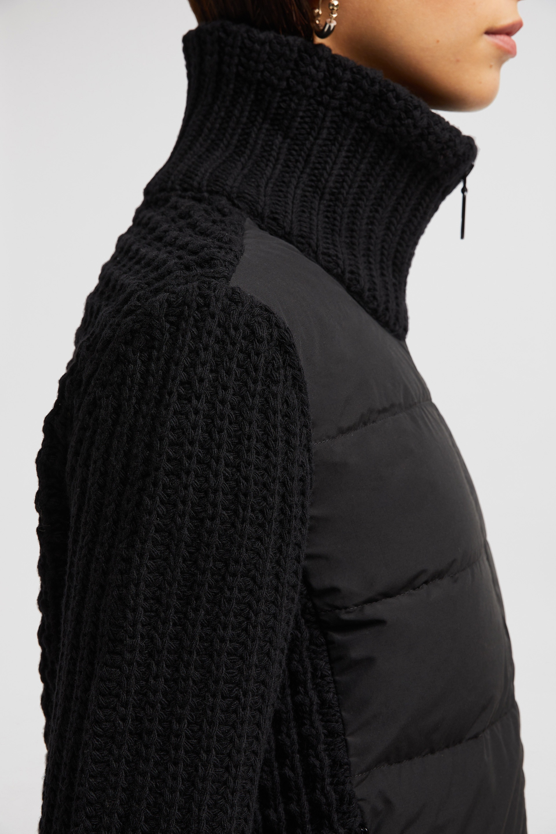 Padded Wool & Cashmere Zip-Up Cardigan - 7