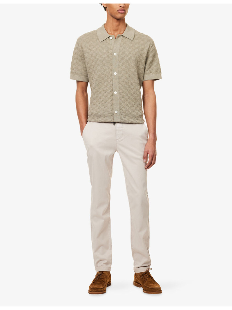 PAIGE Fraser Tapered-Leg Stretch-Woven Trousers outlook
