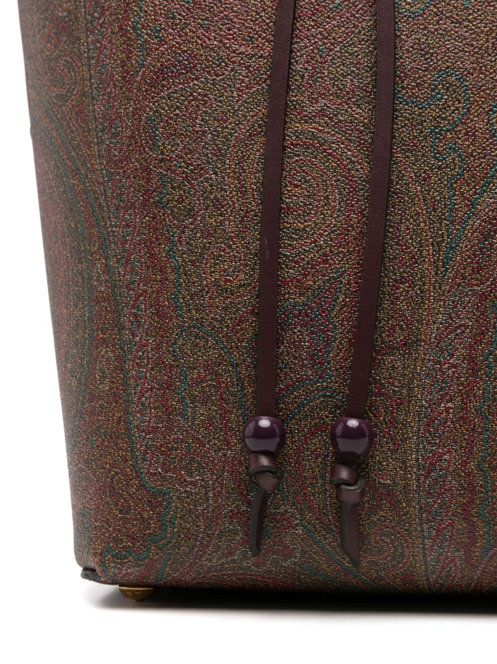 paisley-jacquard shoulder bag - 4