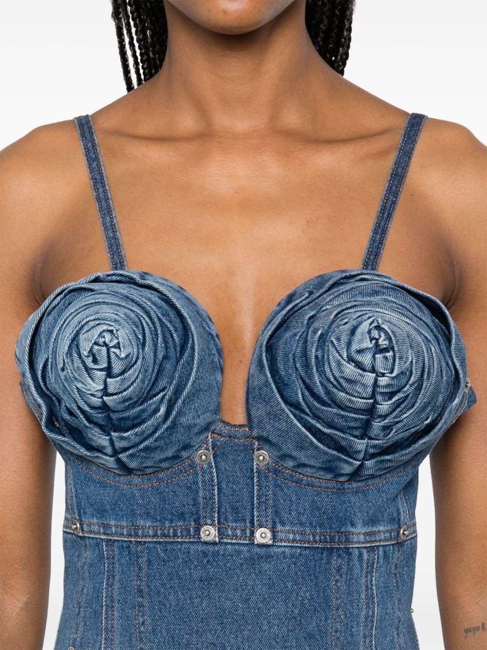 denim maxi dress - 5