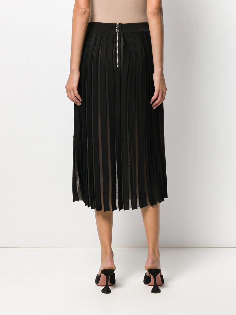 pleated midi skirt - 4