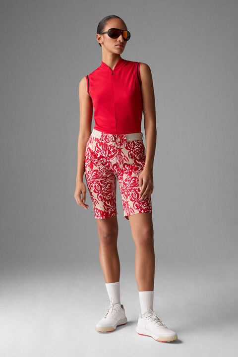 Zita functional shorts in Red/Beige - 4