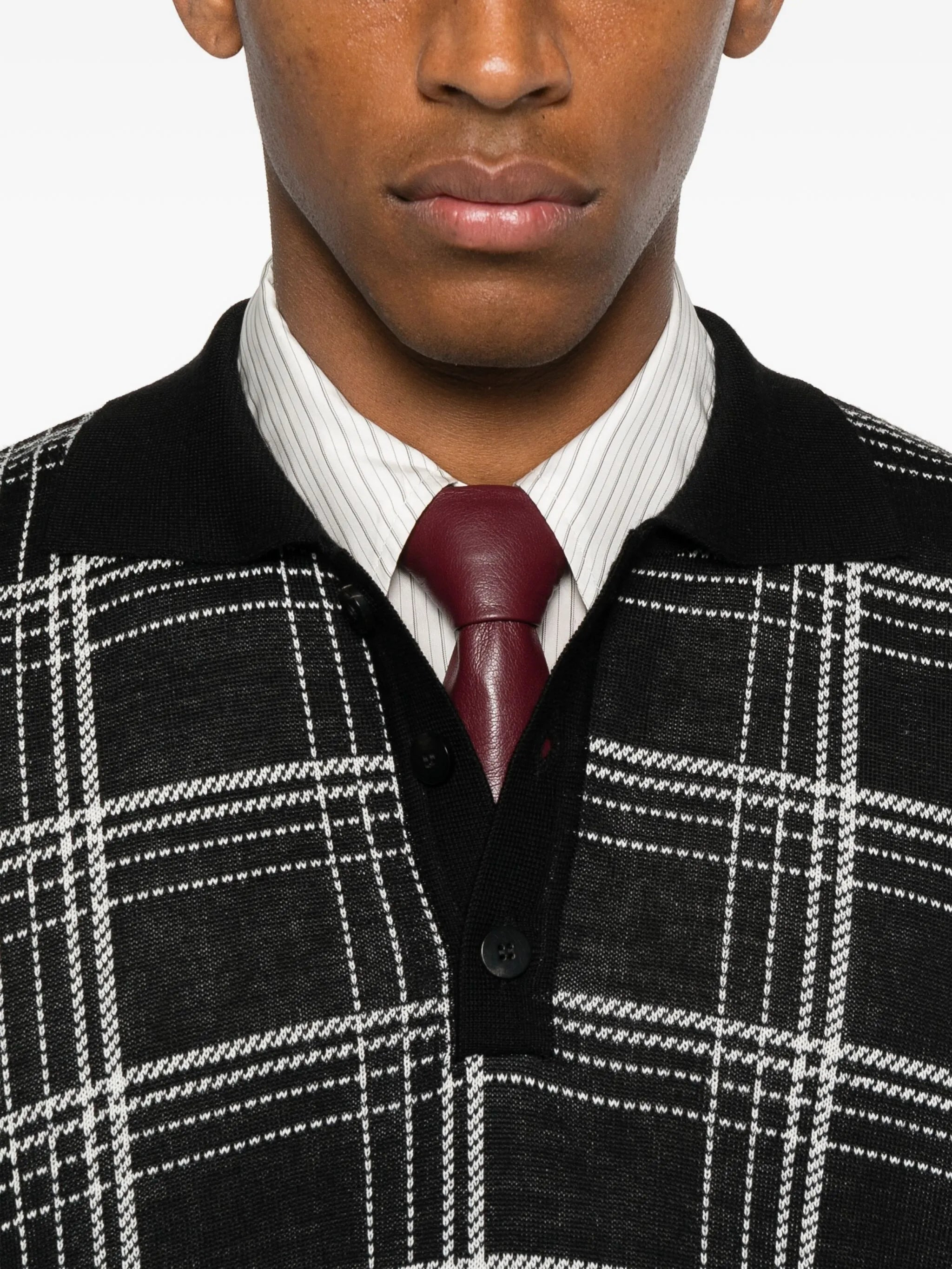 Ernest W. Baker Checked Polo Shirt - 5
