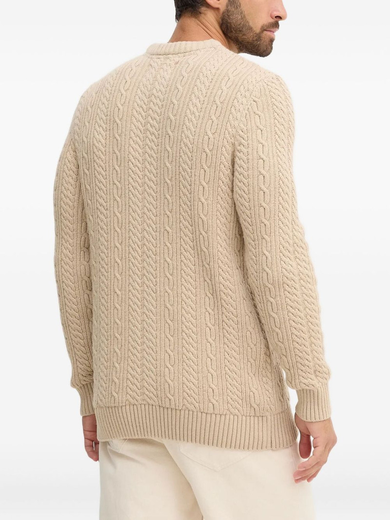 cable-knit crew-neck sweater 3