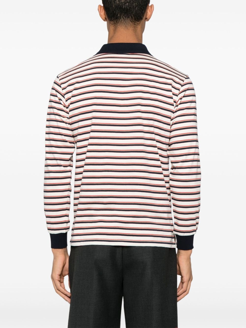 multi-stripe polo shirt - 4