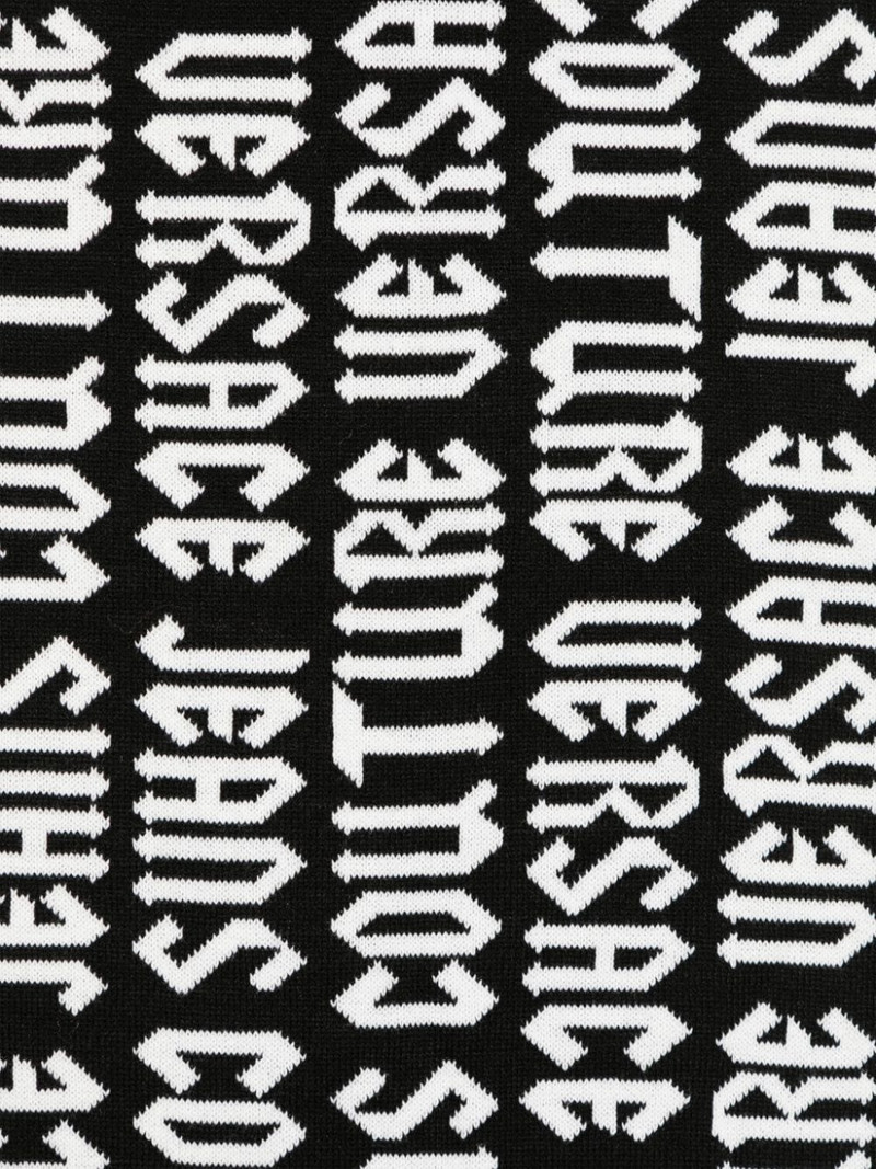 VERSACE JEANS COUTURE intarsia-logo scarf outlook