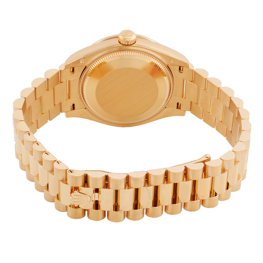 Rolex Datejust Automatic 18kt Yellow Gold Diamond Olive Green Dial Ladies Watch 278288GNRDP - 3