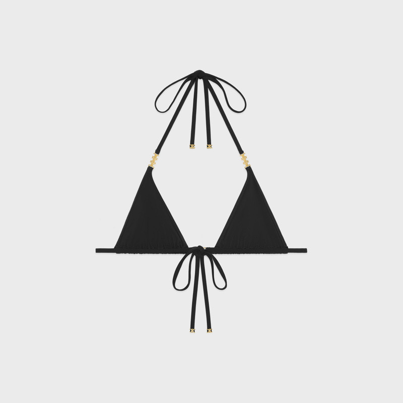 CELINE triomphe triangle top in matte jersey outlook
