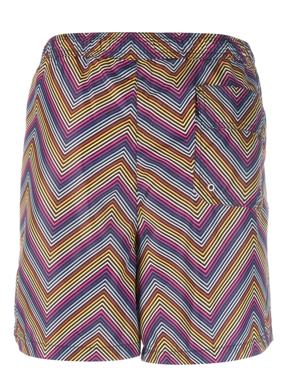 ZIGZAG-PRINT SWIM SHORTS - 2