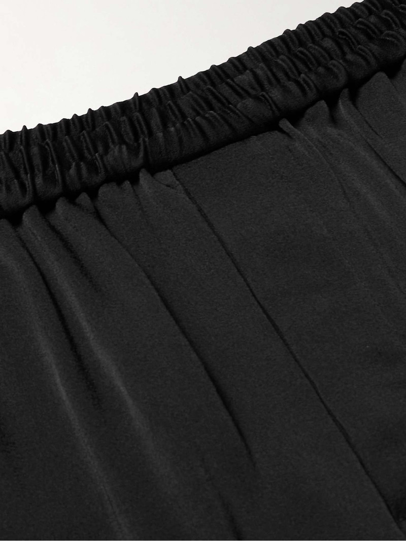 SAINT LAURENT Wide-Leg Satin Drawstring Trousers outlook