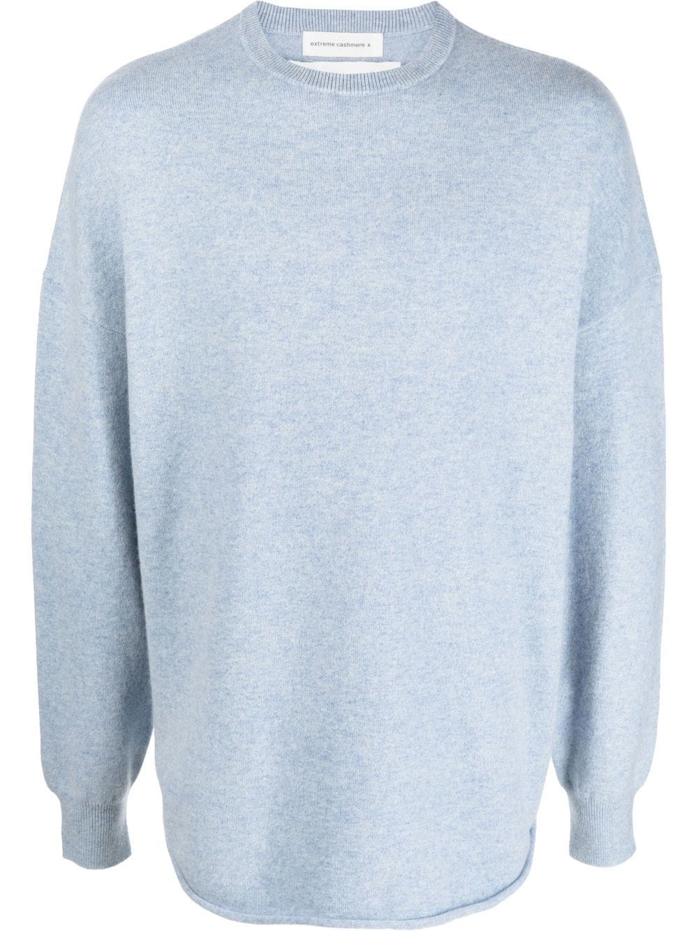 crew-neck fine knit jumper - 1