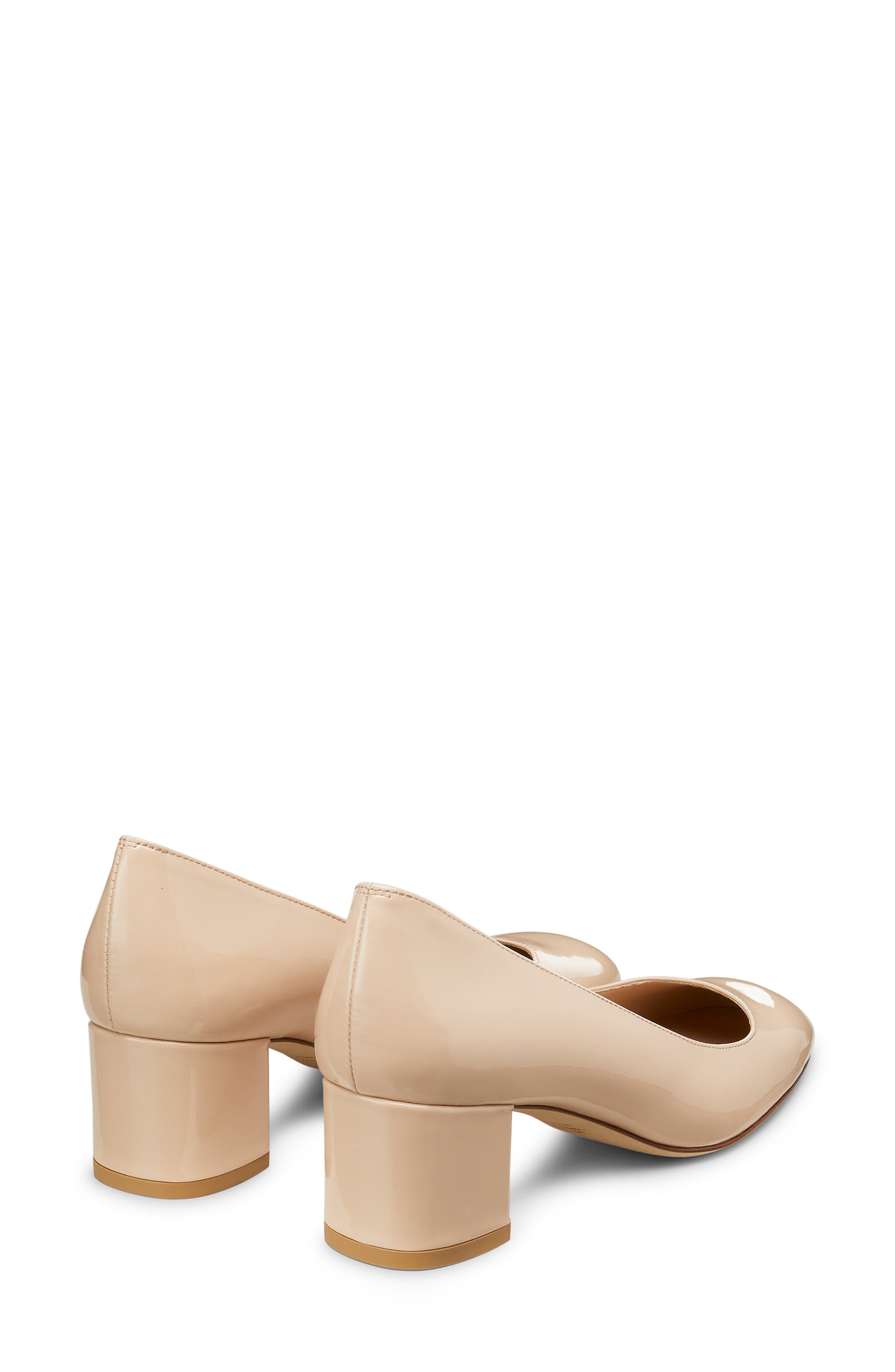Stuart Weitzman Maeve Block Heel Pump in Barely Beige at Nordstrom - 2