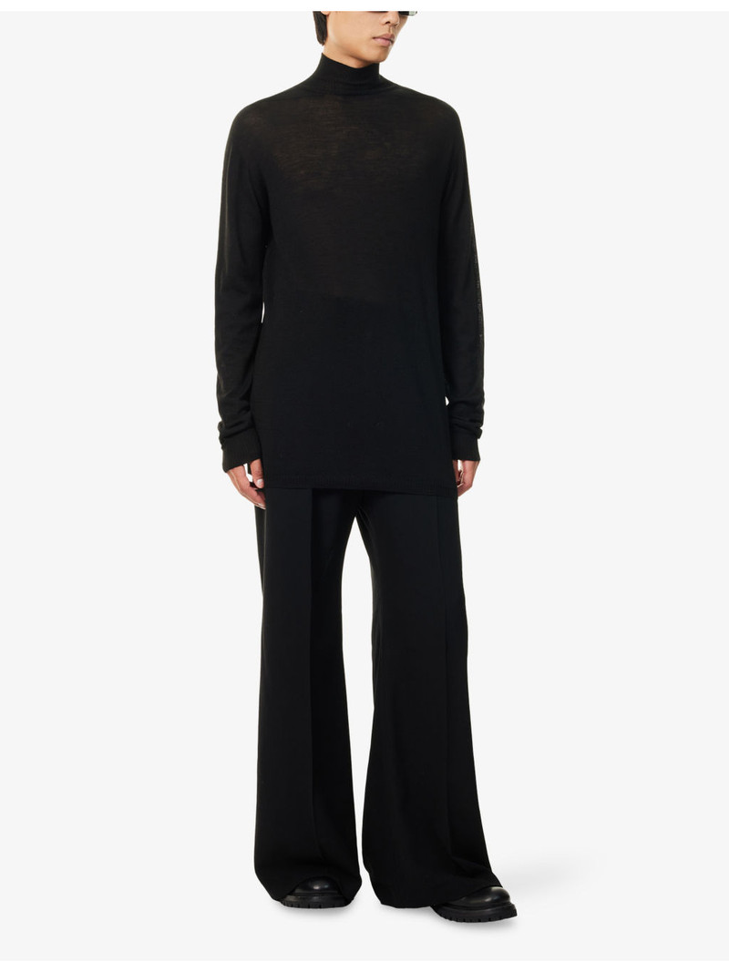 Rick Owens Relaxed-Fit Turtle-Neck Wool-Knit Jumper outlook