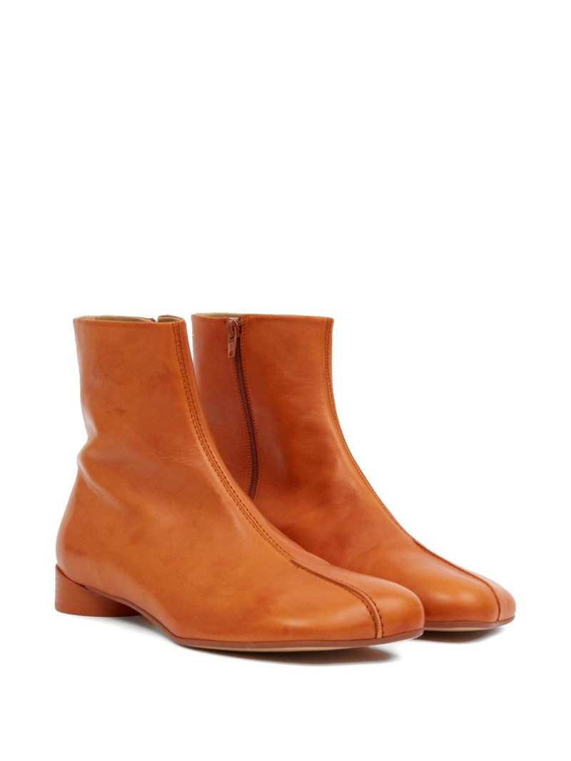 MM6 Maison Margiela leather ankle boots outlook