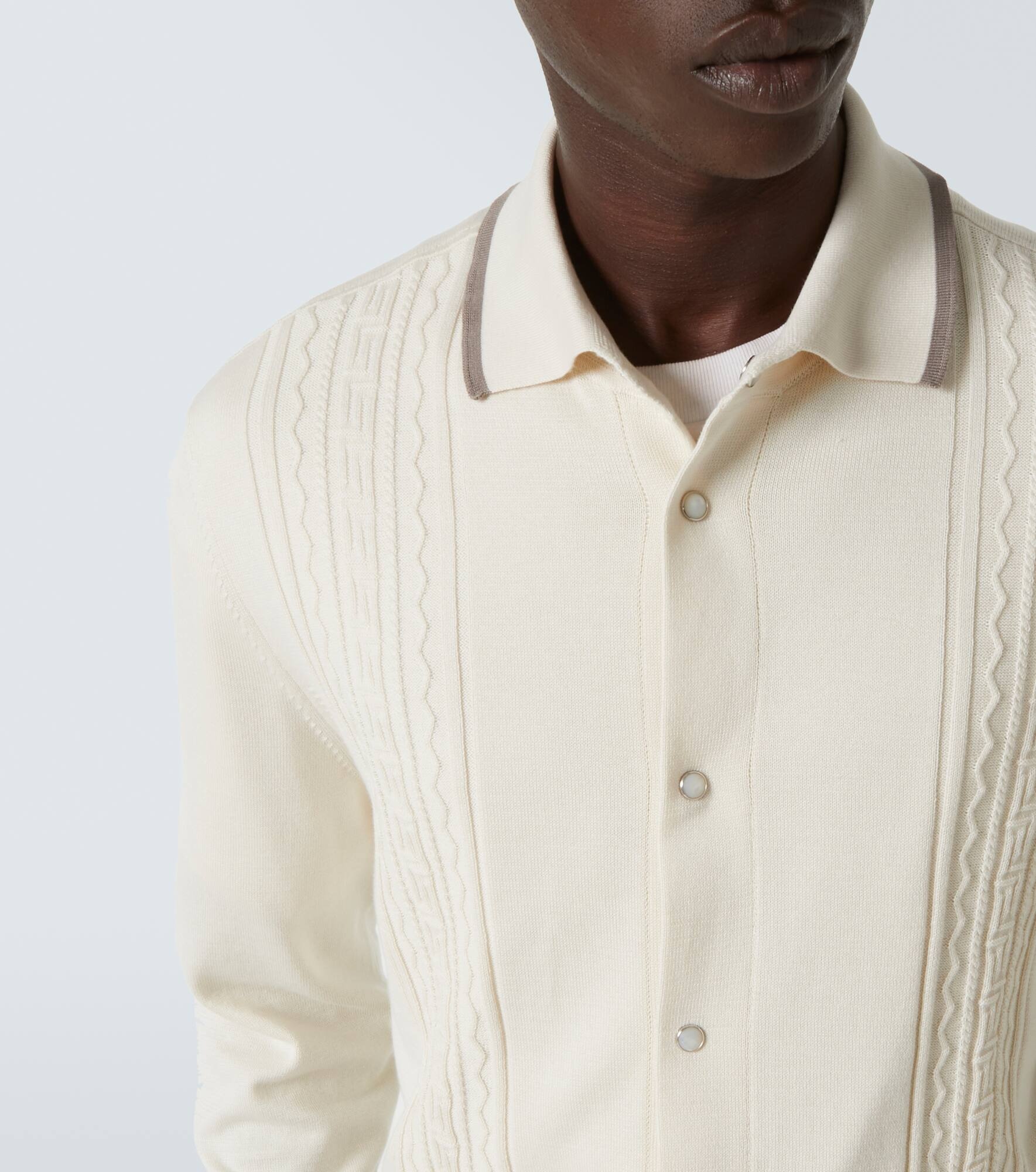 Cotton polo sweater - 5