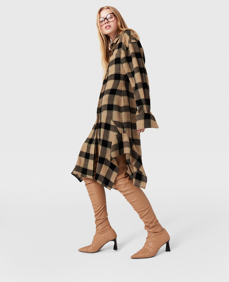 Stella McCartney Flared Check Midi Dress outlook