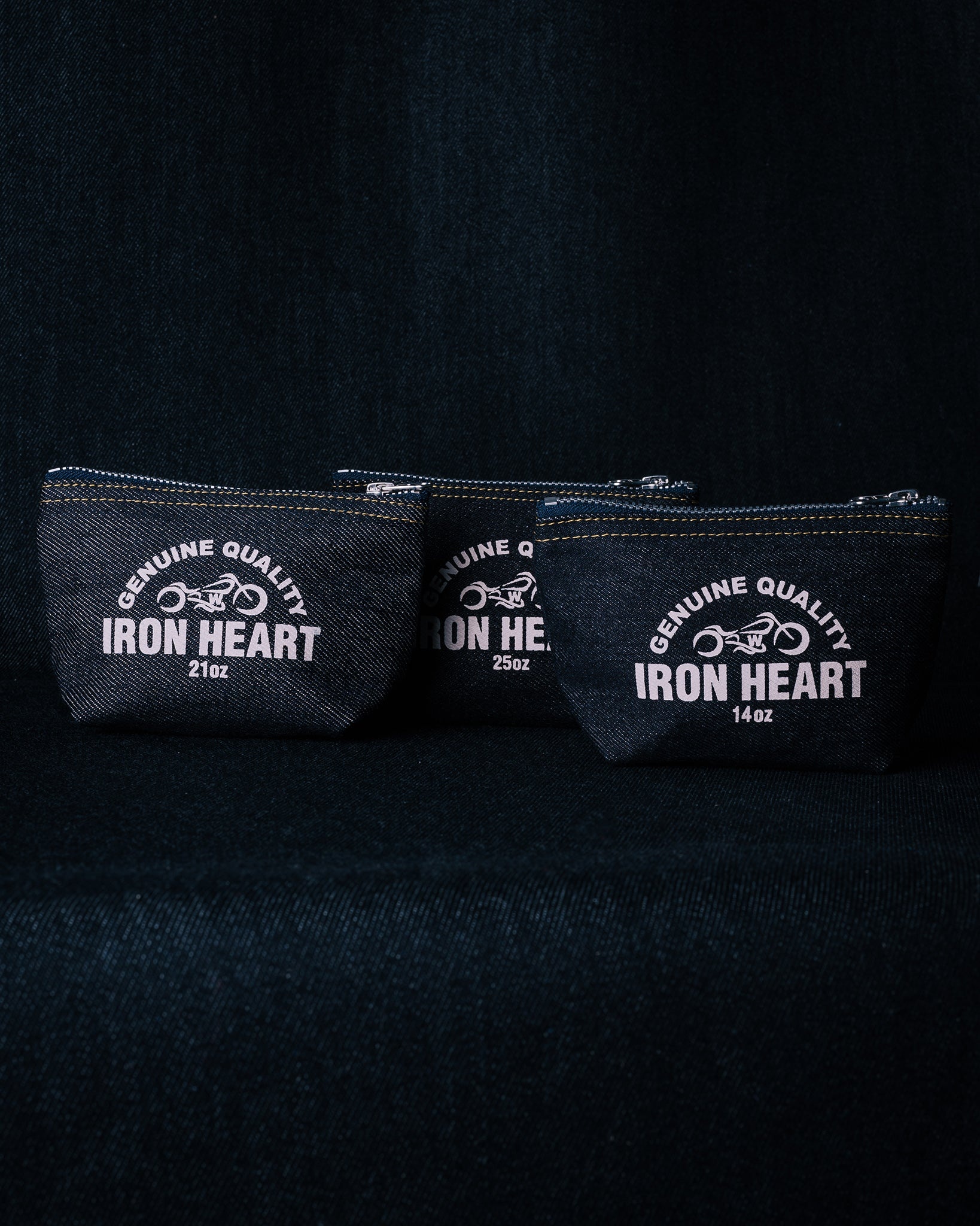 IHG-093 25oz Selvedge Denim Zip-Up Pouch - 8