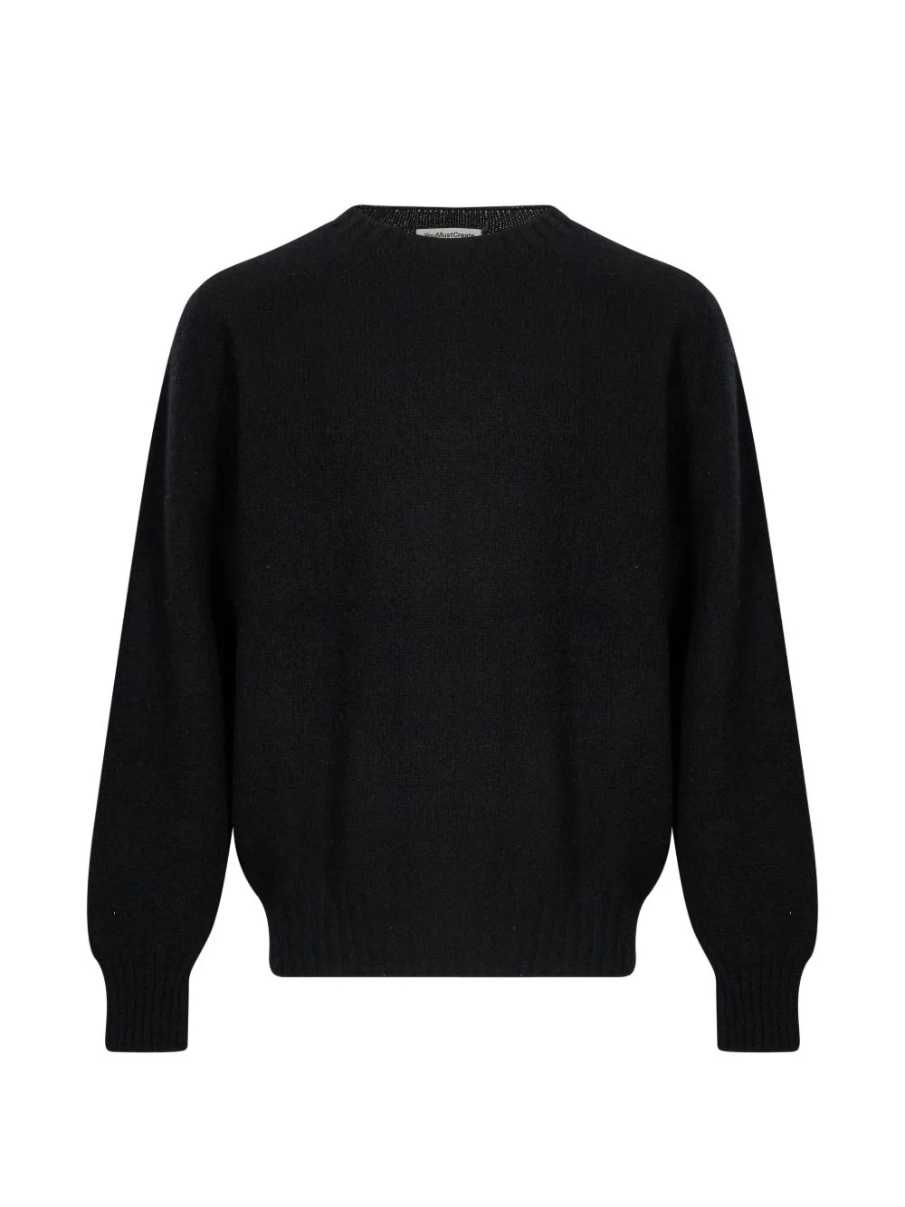 ribbed-trim sweater - 1