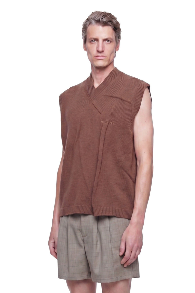 HED MAYNER V-neck Logo Gilet outlook