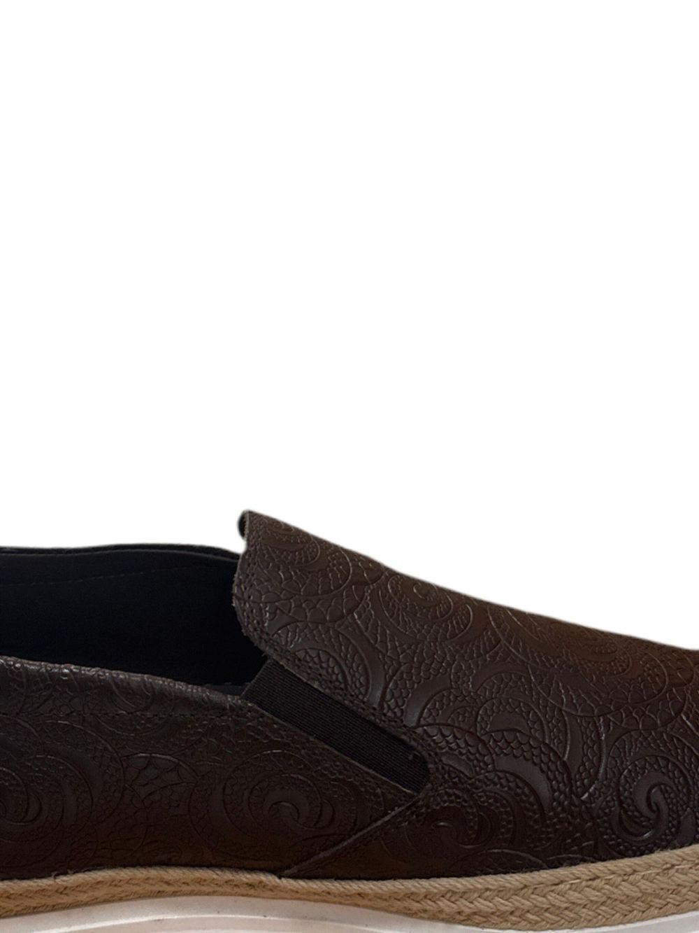embossed-leather loafers - 2